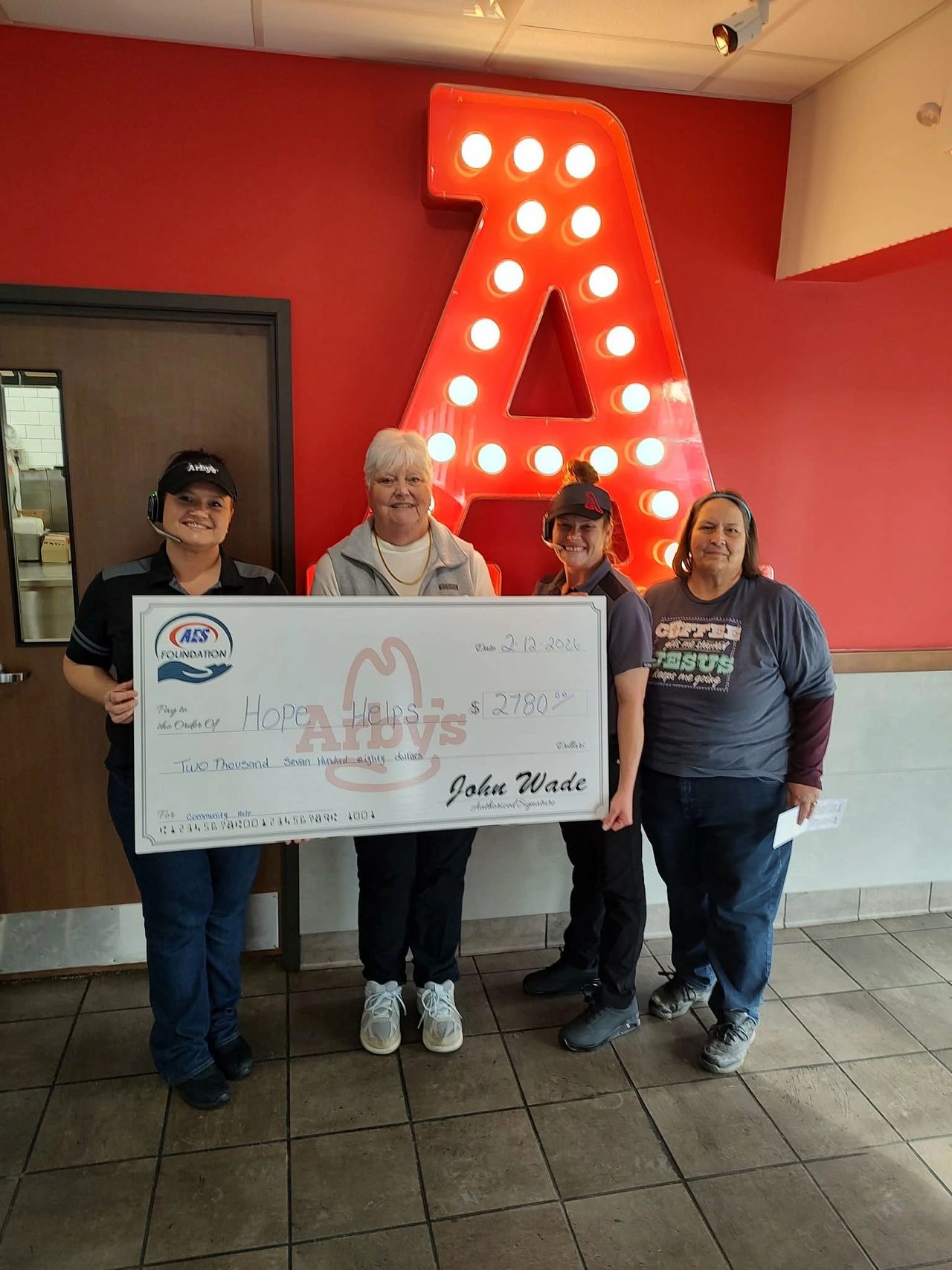 Thank You Arby's for your support