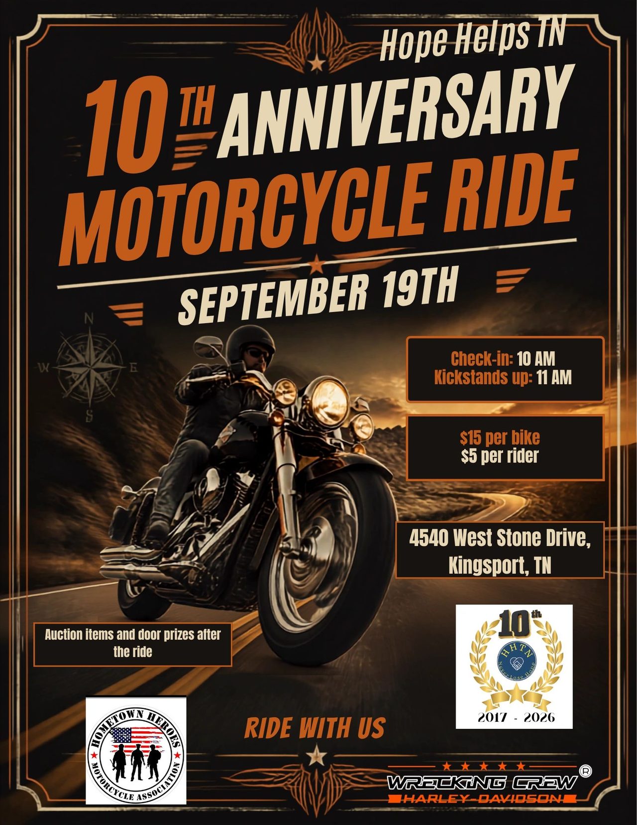 Event motorcycle ride